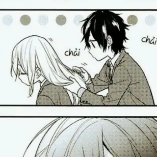 🕷 859eed82 chải chải Anime, Mangá, Cabelo, Penteado, Amor, Romance, Fofo, Casal whatsapp sticker
