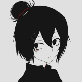 🕷 ad3c1580 Anime, Manga, Chica, Puntadas, Emo telegram sticker