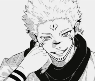 🕷 6b0045e5 Ryomen Sukuna Jujutsu Kaisen Anime, Manga, Fluchgeist, Dämon, Sukuna whatsapp sticker