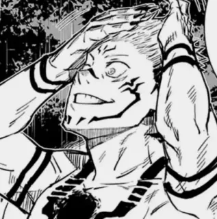 🕷 efb8a425 Ryomen Sukuna Jujutsu Kaisen Manga, Anime, Fluchgeist, Bösewicht, Jujutsu whatsapp sticker