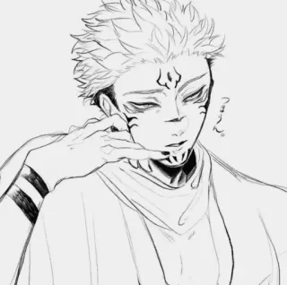 🕷 fe99470d Ryomen Sukuna Jujutsu Kaisen つまんね Anime, Manga, Sukuna, Jujutsu Kaisen, Fluchgeist whatsapp sticker