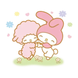 ✳️ 5a3cdec7 My Melody My Melody, Sanrio, sheep, cute, kawaii, friends telegram sticker