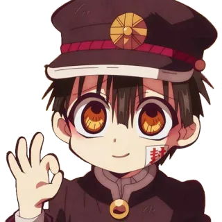 👌 d481ca17 Hanako-kun Toilet-bound Hanako-kun Anime, Personage, Schattig, Hanako-kun, Toilet-gebonden Hanako-kun telegram sticker