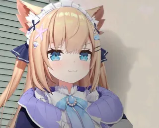 😏 4e1525fc Anime, Nekomimi, Kawaii, Mignon, Manga, Servante, Youtubeur Virtuel whatsapp sticker