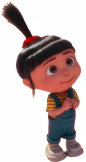 😊 58564cb1 Agnes Despicable Me การ์ตูน, ภาพยนตร์, แอนิเมชัน, แอ็กเนส, มิสเตอร์แสบ ร้ายเกินพิกัด, ตัวละคร whatsapp sticker