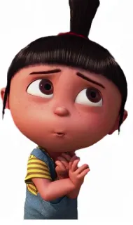 😧 7744de93 Agnes Despicable Me การ์ตูน, เด็กผู้หญิง, แอนิเมชั่น, มิสเตอร์แสบ ร้ายเกินพิกัด, อักเนส whatsapp sticker