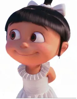 😊 c044c13e Agnes Despicable Me การ์ตูน, ผู้หญิง, น่ารัก, ตัวละคร, แอนิเมชัน whatsapp sticker