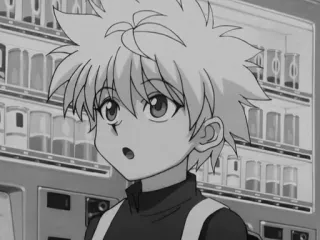 🩸 09656256 Killua Zoldyck Hunter x Hunter Anime, Kartun, Manga, Killua, HxH, Killua Zoldyck, Terkejut, Kaget whatsapp sticker