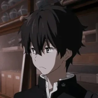 🩸 0c5d4b39 Houtarou Oreki Hyouka Anime, Pria, Karakter, Hyouka, Houtarou Oreki whatsapp sticker