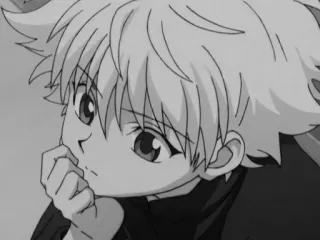 🩸 365de86e Killua Zoldyck Hunter x Hunter Killua, Killua Zoldyck, Hunter x Hunter, Anime, Manga, Anak laki-laki, Penuh pikiran whatsapp sticker