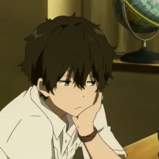 🩸 654ca915 anime, bosan, kartun, anak laki-laki, potret whatsapp sticker