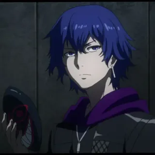 🩸 bffdbf42 Shuu Tsukiyama Tokyo Ghoul Anime, Tokyo Ghoul, Shuu Tsukiyama, Ghoul, Topeng, Manga, Karakter whatsapp sticker