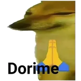 ๐ ae5ef67b Dorime meme, dog, prayer, dorime, doge telegram sticker