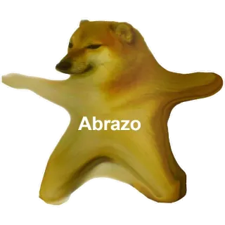๐ค f9cbe7ea Cheems Abrazo doge, meme, dog, abrazo, hug, cute telegram sticker