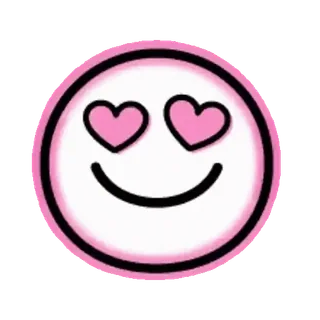 🤗 43077288 Emoji, Amore, Occhi a cuore, Smiley, Felice telegram sticker