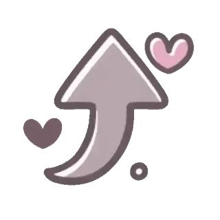 🤗 538bf010 freccia, cuori, su, amore, direzione, adesivo telegram sticker