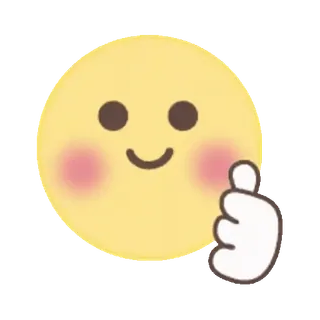 🥰 9a69065e Emoji, Sorriso, Carino, Mano, Gesto, Amore, Cuore con le dita telegram sticker