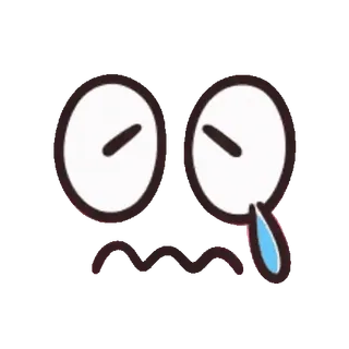 🤗 d5a9894c 表情符号, 难过, 哭泣, 沮丧, 表情, 脸, 卡通 telegram sticker