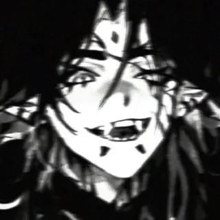 🙂 8950ece9 Anime, Demone, Gotico, Mostro, Horror, Spaventoso, Personaggio, Adesivo telegram sticker