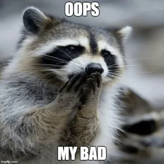 My Evil Raccoon 😎🐾 telegram stickers