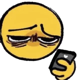 😒 fed4cd6d emoji, sad, meme, internet, phone, emotional, expression telegram sticker