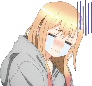 😭 13e5f2fd 动漫, 哭, 眼泪, 伤心, 动漫女孩, 情绪化 telegram sticker