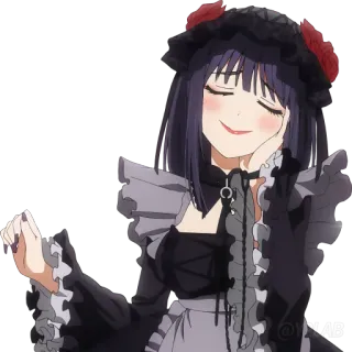 🥰 93e376ac Marin Kitagawa My Dress-Up Darling 动漫, 卡通, 女孩, 角色, 喜多川海梦, 更衣人偶坠入爱河, 微笑 telegram sticker