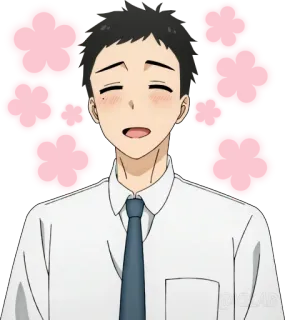 🌸 a00e6353 动漫, 脸红, 害羞, 可爱, 开心 telegram sticker