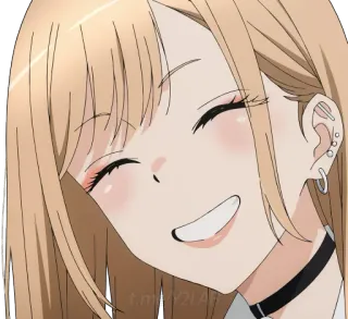 😁 a4980af4 Marin Kitagawa My Dress-Up Darling 动漫, 女孩, 微笑, 可爱, 喜多川海梦, 更衣人偶坠入爱河 telegram sticker