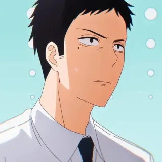 🎭 0a9bdcd0 Anime, Homem, Sério, Retrato, Expressão facial telegram sticker