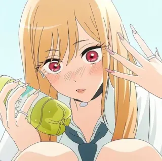 💈 166fd64e 动漫, 女孩, 可爱, 饮料, 卡通 telegram sticker