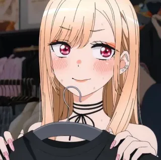 💈 36d5c368 Marin Kitagawa My Dress-Up Darling 动漫, 女孩, 金发, 喜多川海梦, 更衣人偶坠入爱河 telegram sticker