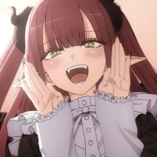 💈 4b380b30 动漫女孩, 猫耳, 可爱, 微笑, 动漫 telegram sticker