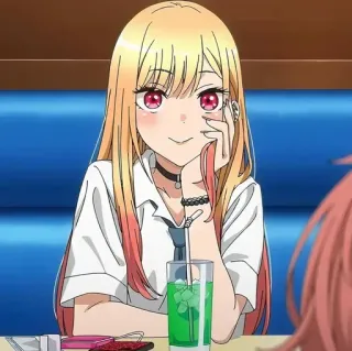 💈 bf308d51 Marin Kitagawa My Dress-Up Darling 动漫, 女孩, 可爱, 漫画, 喜多川海梦, 更衣人偶坠入爱河 telegram sticker