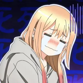 💈 eeffd0e2 动漫, 哭泣, 脸红, 卡通, 表情 telegram sticker