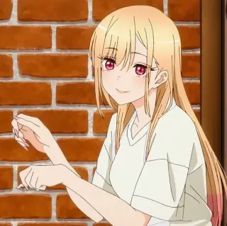 💈 fc2adc91 Marin Kitagawa My Dress-Up Darling 动漫, 角色, 可爱, 女孩, 微笑, 喜多川海梦, 更衣人偶坠入爱河 telegram sticker