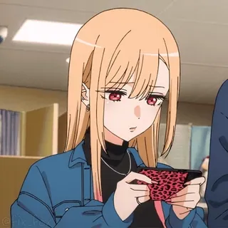 😢 0bed7523 Marin Kitagawa My Dress-Up Darling 动漫, 女孩, 可爱, 游戏, 手机, 喜多川海梦, 更衣人偶坠入爱河 telegram sticker