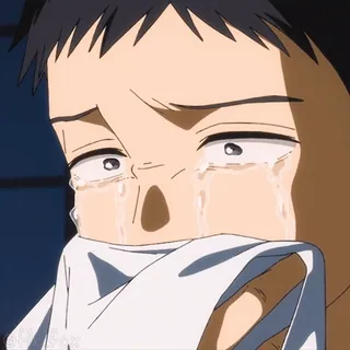 😭 57b485ac 动漫, 哭泣, 悲伤, 眼泪, 情感, 漫画, 男孩 telegram sticker