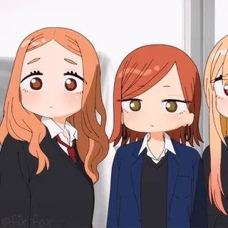 😐 877a2667 动漫, 女孩, 校服, Q版, 可爱 telegram sticker