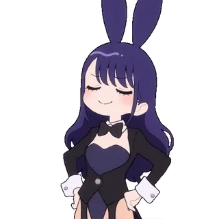 😎 b6257489 动漫, 兔女郎, 可爱, 卡通, Q版 telegram sticker