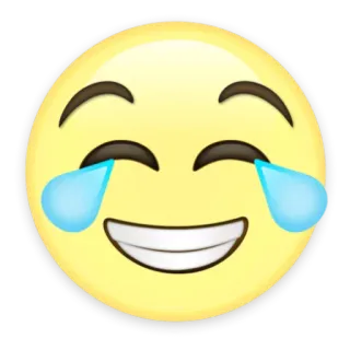 😂 16607bb7 emoji, smiley, visage, larmes, rire, joie, pleurs, heureux whatsapp sticker