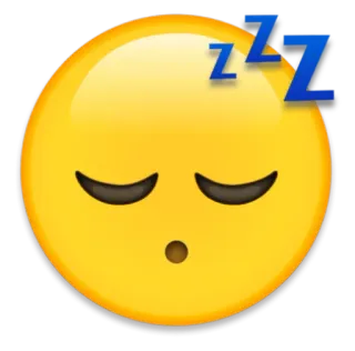 😴 755764a9 sommeil, emoji, dormir, zzz, sieste, visage whatsapp sticker