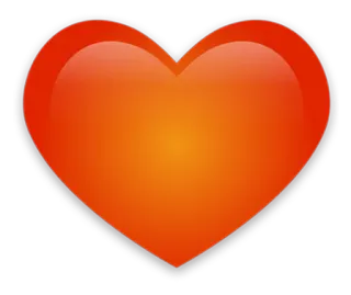 ❤ bb02feff cœur, amour, cœur rouge, symbole, Saint-Valentin whatsapp sticker