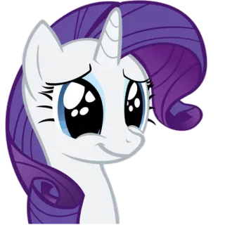 😍 798f1cca Rarity My Little Pony 小马, 卡通, 友谊, 魔法, 动画 telegram sticker
