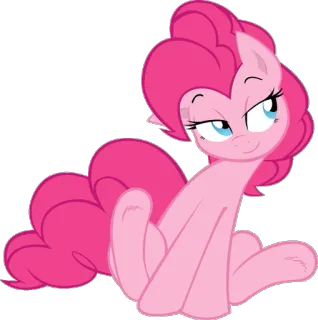 😈 aa7a3afe Pinkie Pie My Little Pony pinkie pie, 我的小马驹, 卡通, 小马, 可爱, 动画 telegram sticker