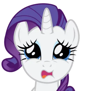 😷 f57fdf73 Rarity My Little Pony 瑞瑞, 小马宝莉, 卡通, 小马, 角色 telegram sticker