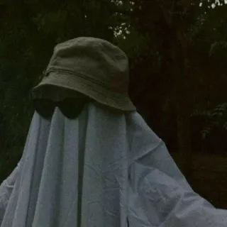 🌟 a006be63 유령, 시트, 버킷햇, 선글라스, 무서운, 할로윈, 코스튬, 웃긴 telegram sticker