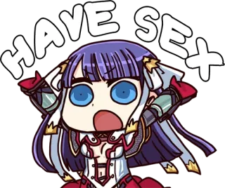 ♥️ 7c72dfcd HAVE SEX Anime, Nhân vật, Biểu cảm, Chữ, Dễ thương telegram sticker