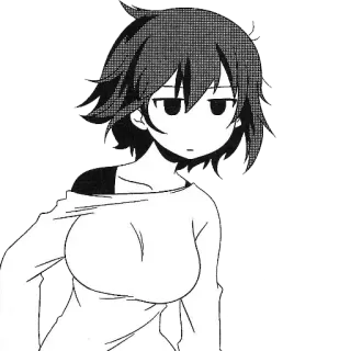 😐 ff41ab56 Anime, Hoạt hình, Manga, Nhân vật, Cô gái telegram sticker