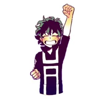 😃 332fdde8 Izuku Midoriya My Hero Academia anime, character, my hero academia, deku, izuku midoriya telegram sticker